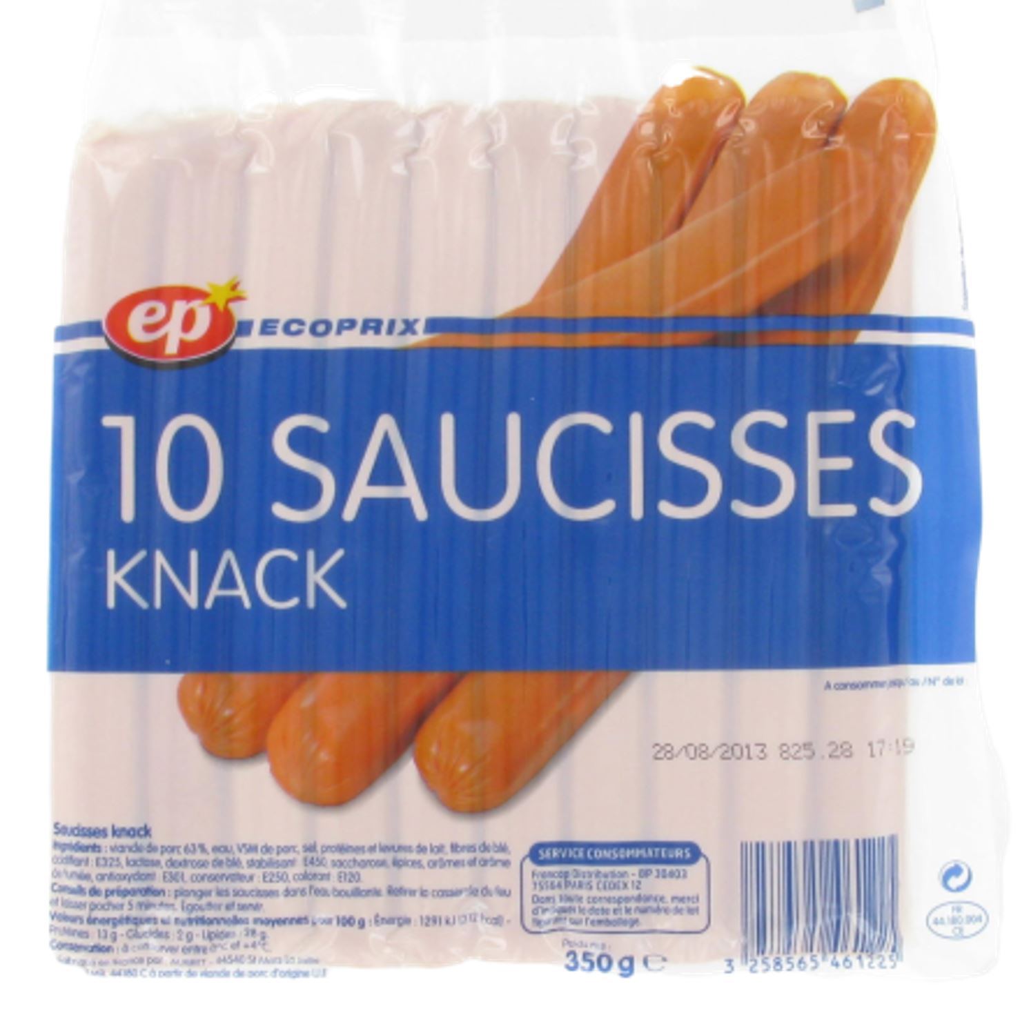 Saucisse knack x 10